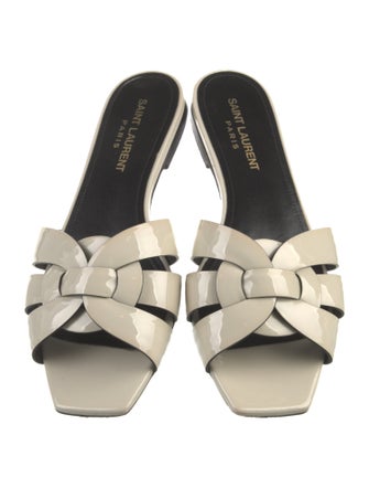 Saint Laurent Patent Leather Slides