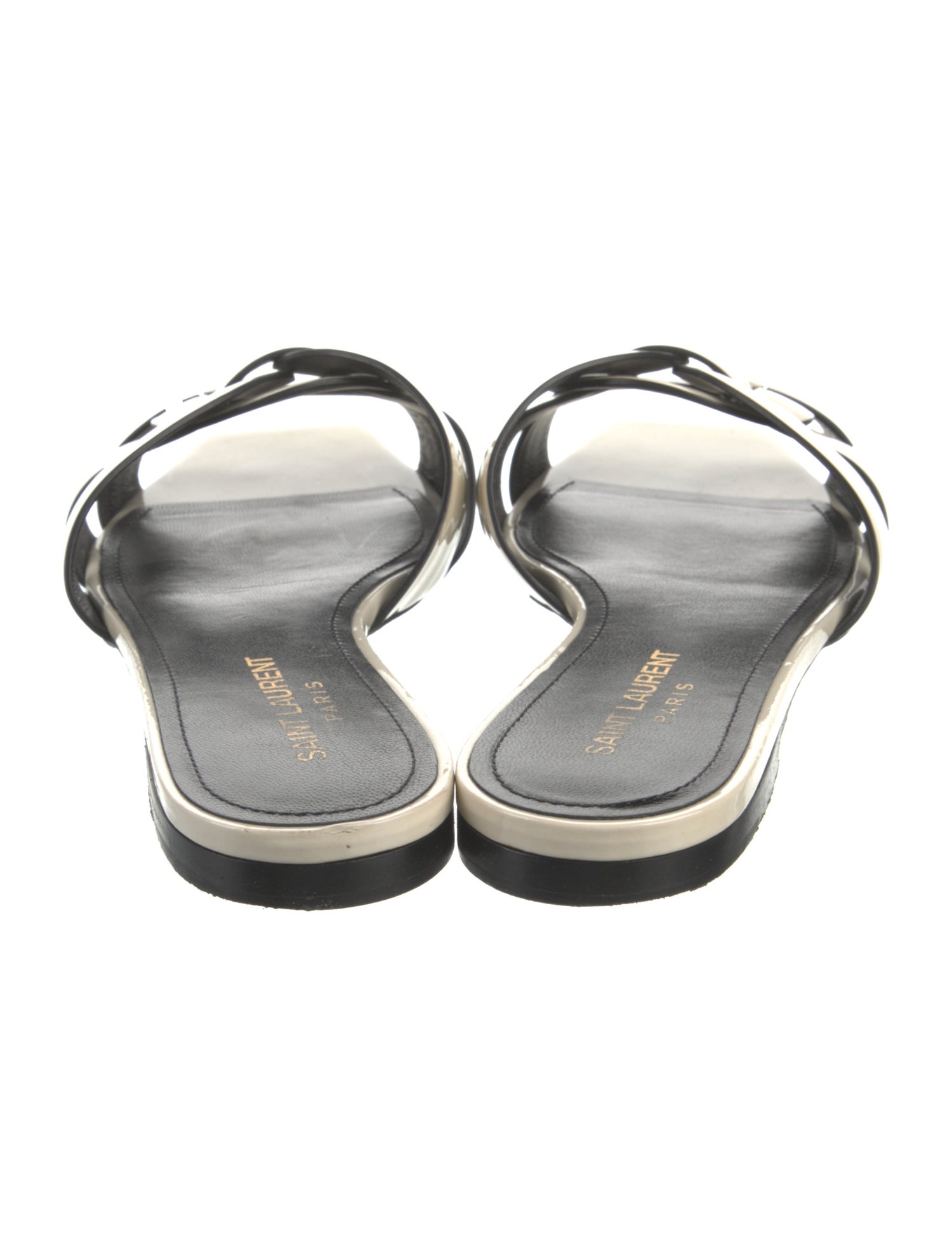 Saint Laurent Patent Leather Slides