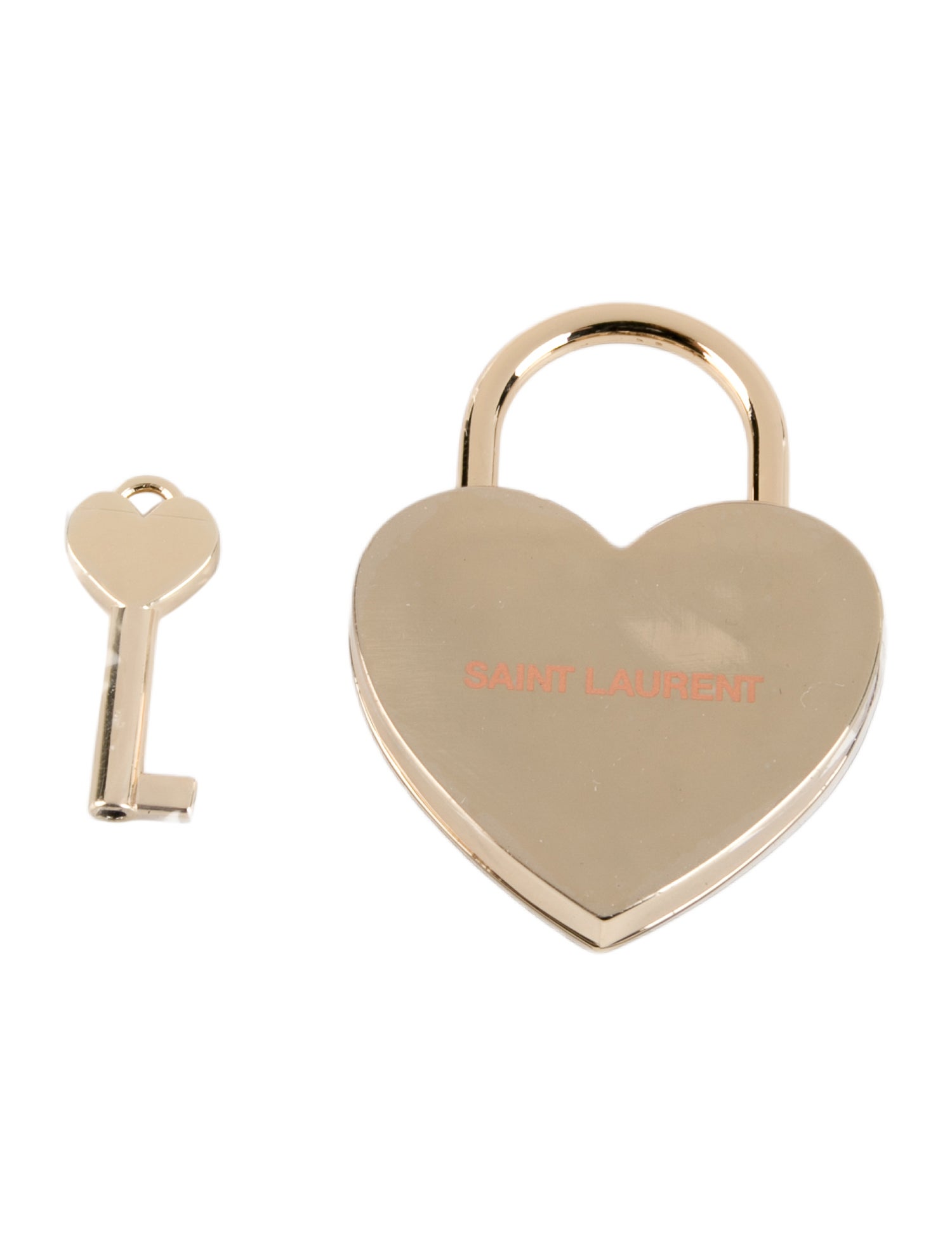 Saint Laurent Heart Shaped Pad Lock W/ Key