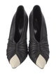 Saint Laurent Leather Colorblock Pattern Pumps