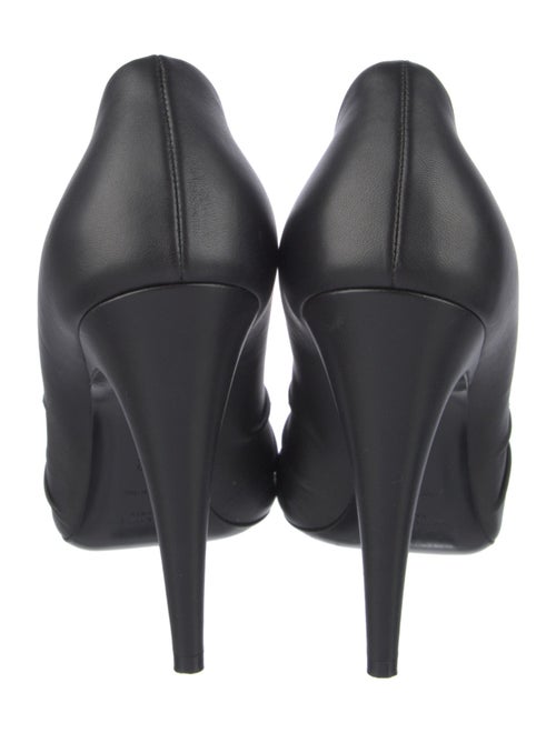 Saint Laurent Leather Colorblock Pattern Pumps