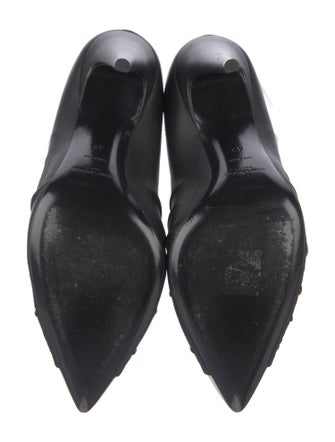 Saint Laurent Leather Colorblock Pattern Pumps