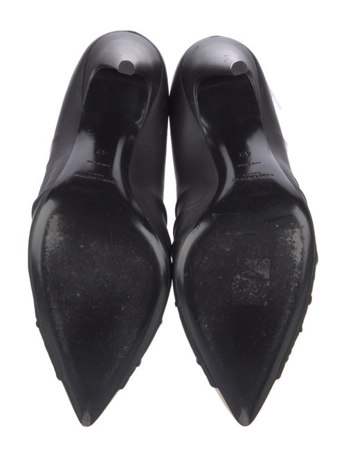 Saint Laurent Leather Colorblock Pattern Pumps