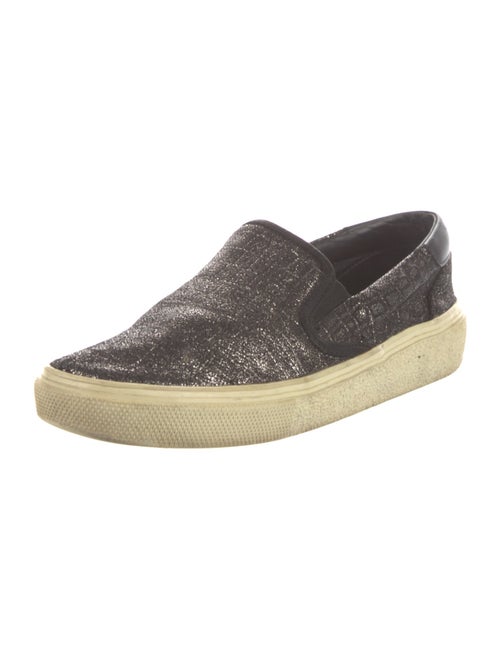 Saint Laurent Leather Colorblock Pattern Sneakers