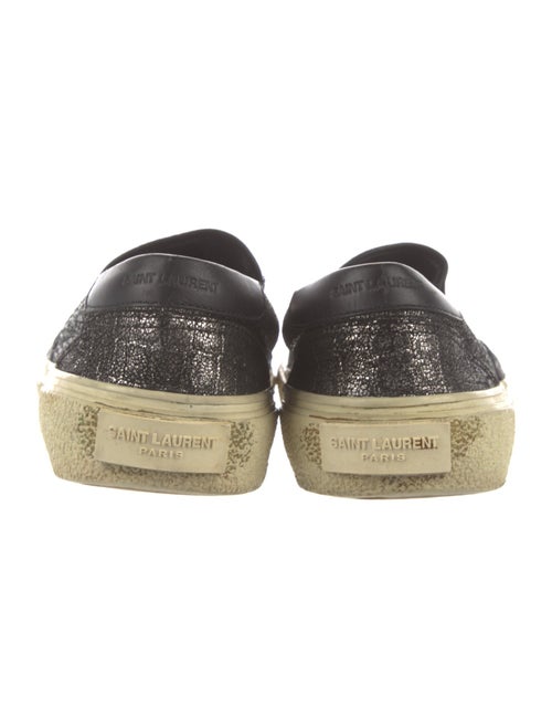 Saint Laurent Leather Colorblock Pattern Sneakers