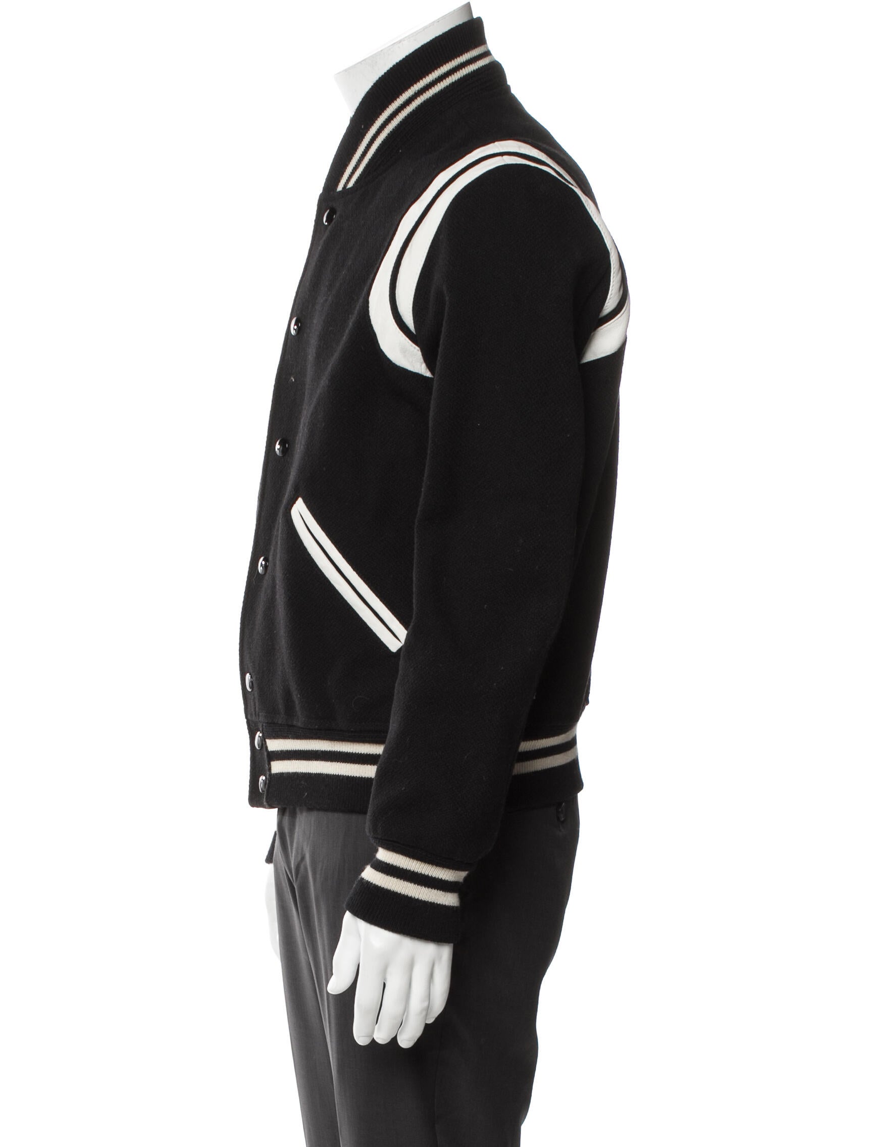 Saint Laurent 2016 Wool Varsity Jacket