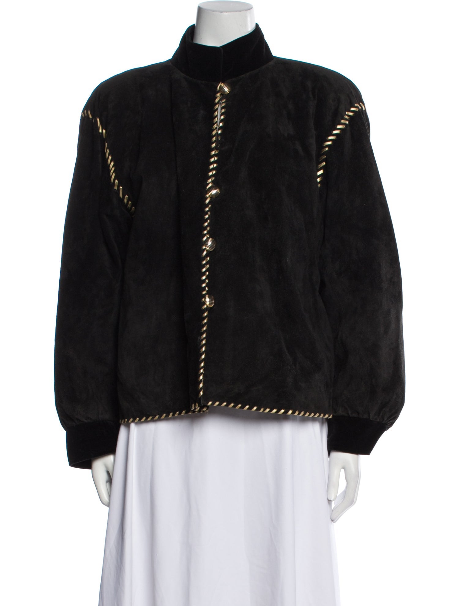 Yves Saint Laurent Rive Gauche Vintage 1980's Faux Fur Jacket