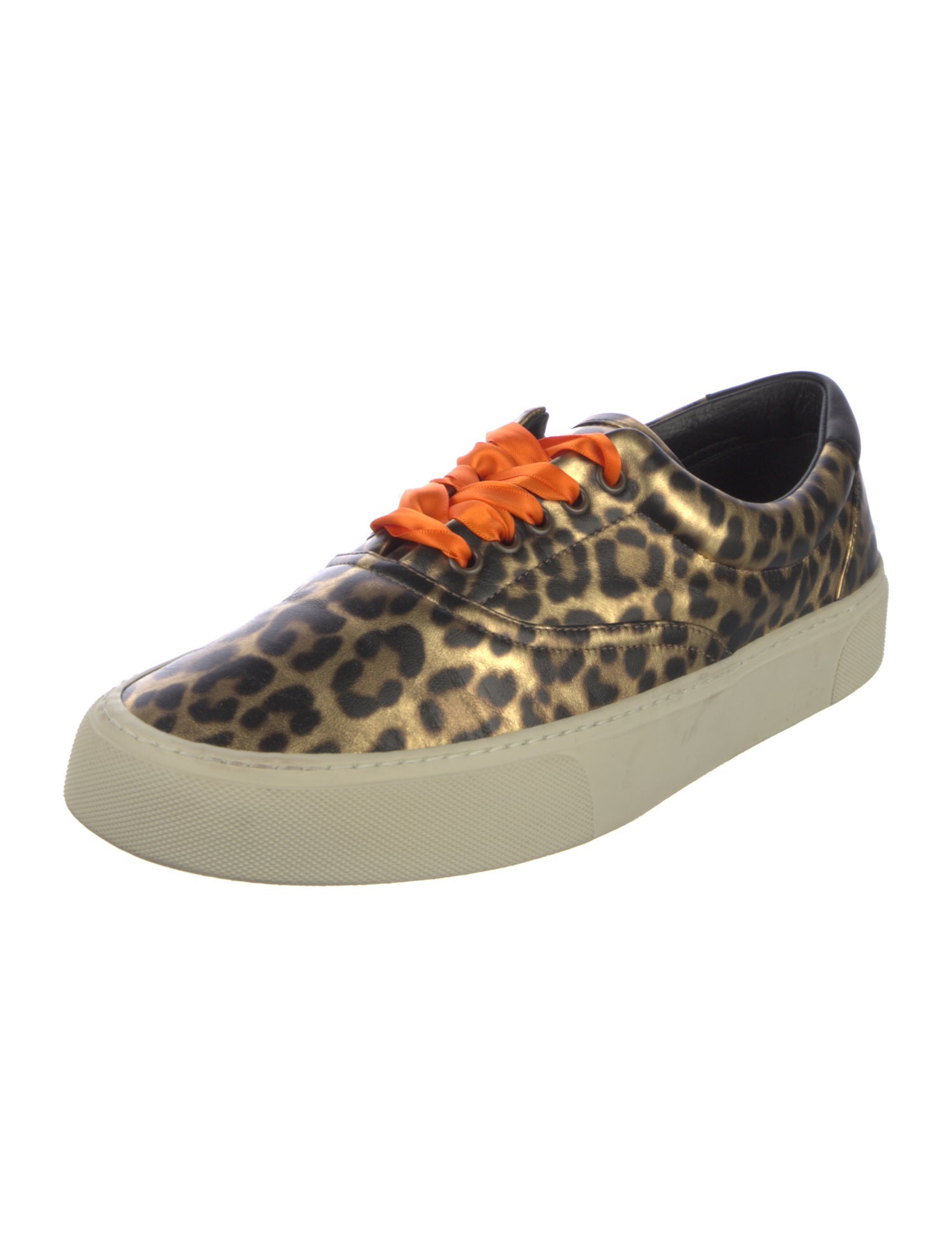 Saint Laurent Canvas Animal Print Sneakers