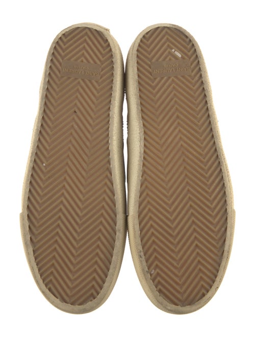 Saint Laurent Leather Colorblock Pattern Sneakers