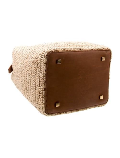 Saint Laurent Raffia Bucket Bag 2024