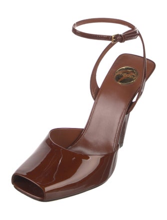 Saint Laurent Patent Leather Sandals