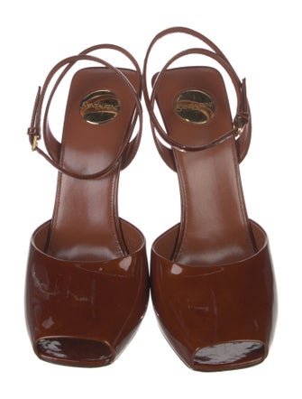 Saint Laurent Patent Leather Sandals
