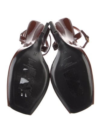 Saint Laurent Patent Leather Sandals