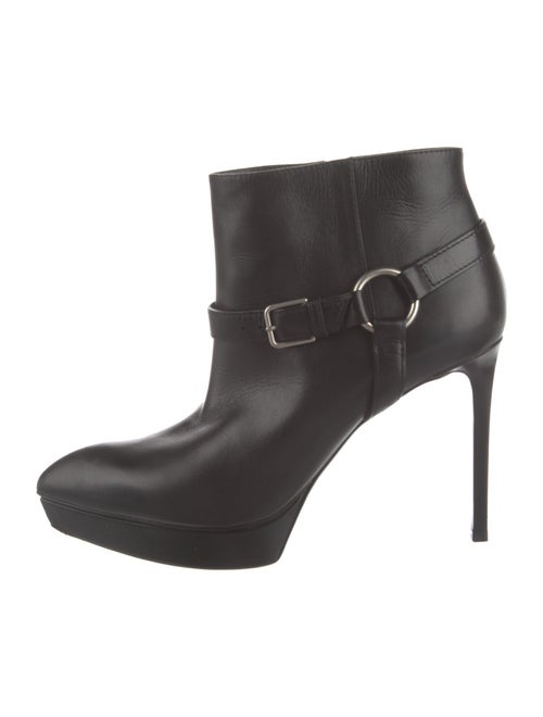 Saint Laurent Leather Moto Boots