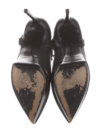 Saint Laurent Leather Moto Boots