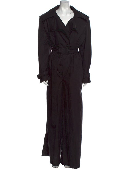 Saint Laurent Silk V-Neck Jumpsuit