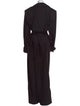 Saint Laurent Silk V-Neck Jumpsuit