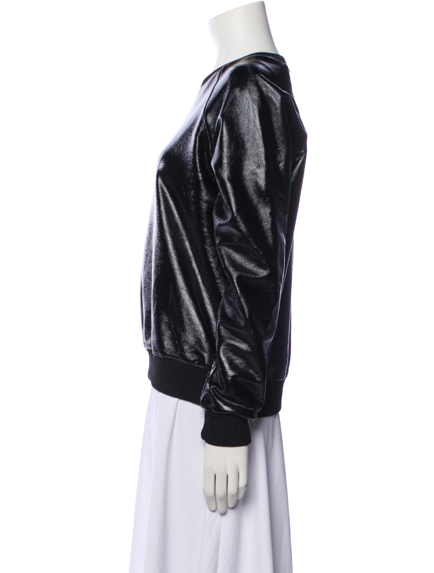 Saint Laurent Crew Neck Long Sleeve Sweatshirt