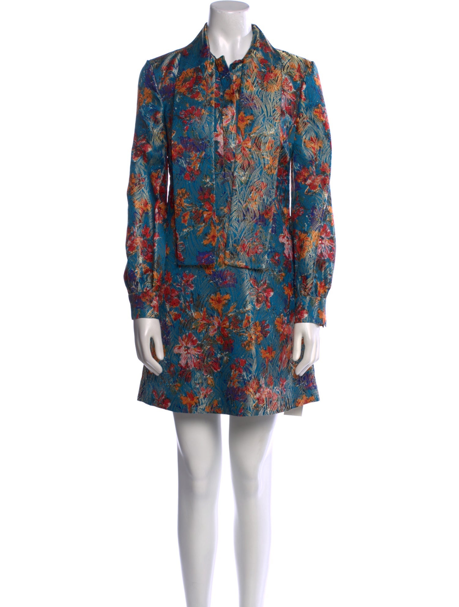 Saint Laurent Printed Mini Dress