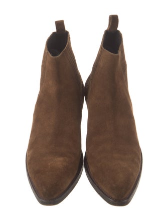 Saint Laurent Suede Chelsea Boots