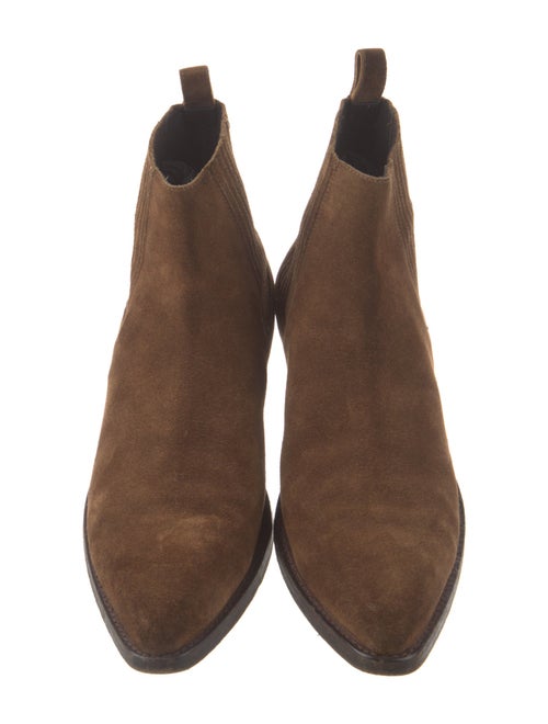 Saint Laurent Suede Chelsea Boots