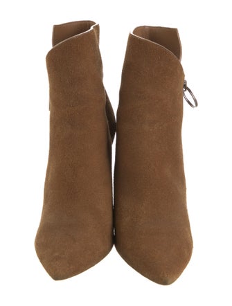 Saint Laurent Suede Colorblock Pattern Boots