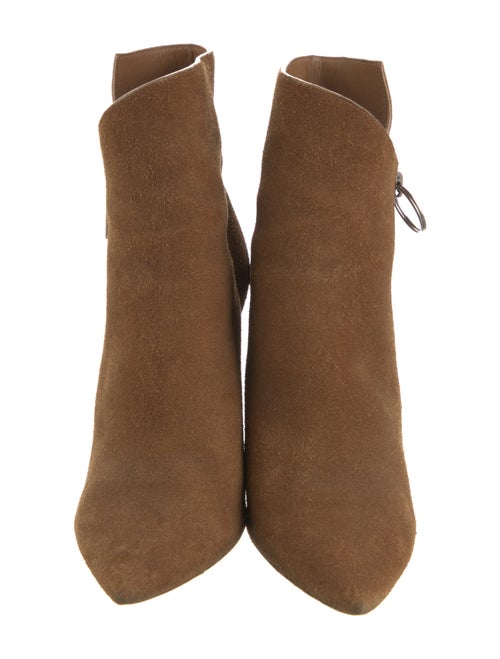 Saint Laurent Suede Colorblock Pattern Boots