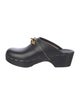 Saint Laurent Toff Chain-Link Accents Clog Mules