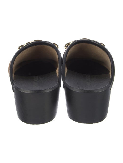 Saint Laurent Toff Chain-Link Accents Clog Mules