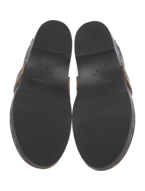 Saint Laurent Toff Chain-Link Accents Clog Mules