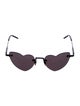 Saint Laurent Heart Tinted Sunglasses
