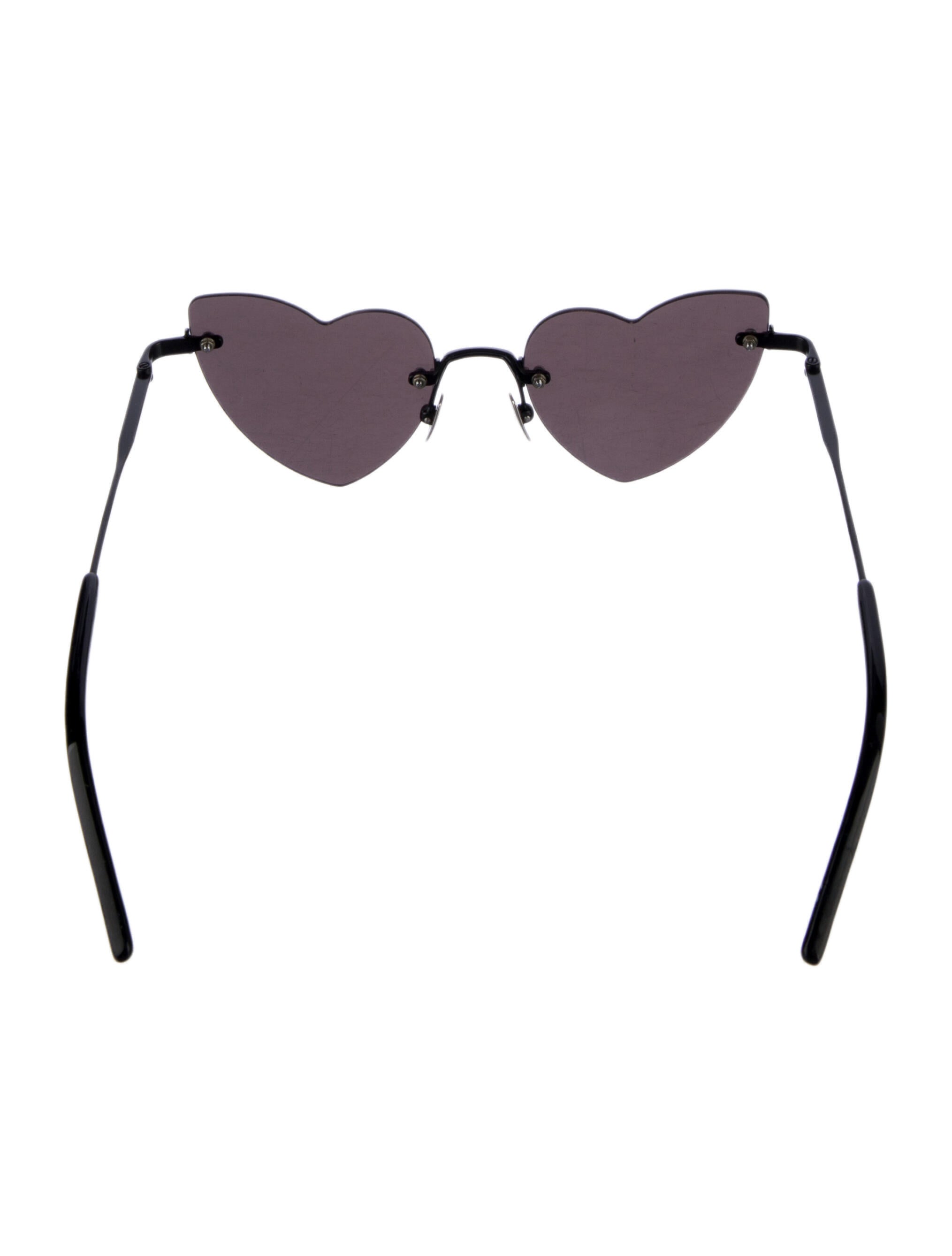 Saint Laurent Heart Tinted Sunglasses