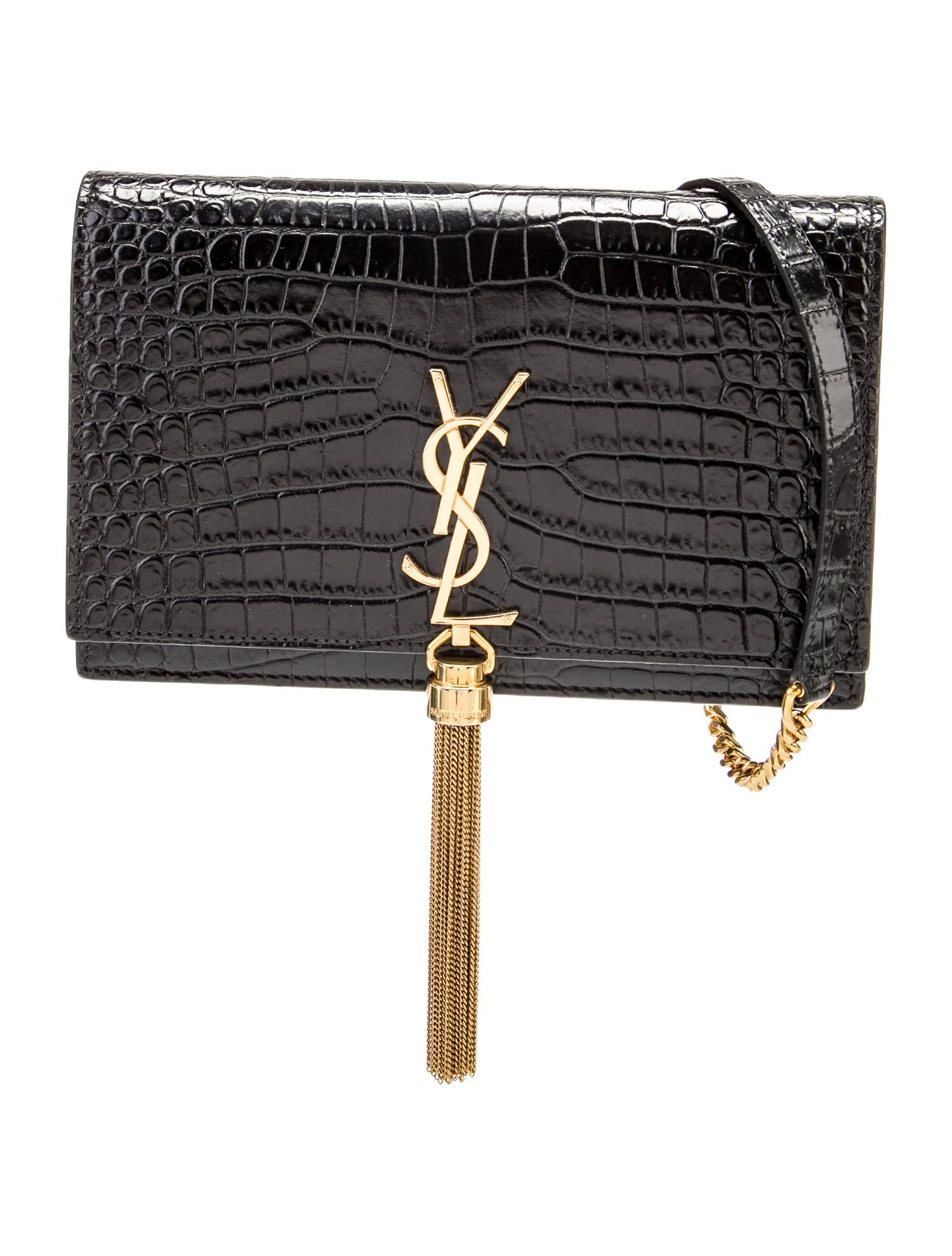 Saint Laurent Embossed Leather Kate