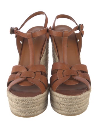 Saint Laurent Leather Espadrilles