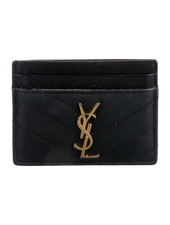 Saint Laurent 2017 Leather Card Holder
