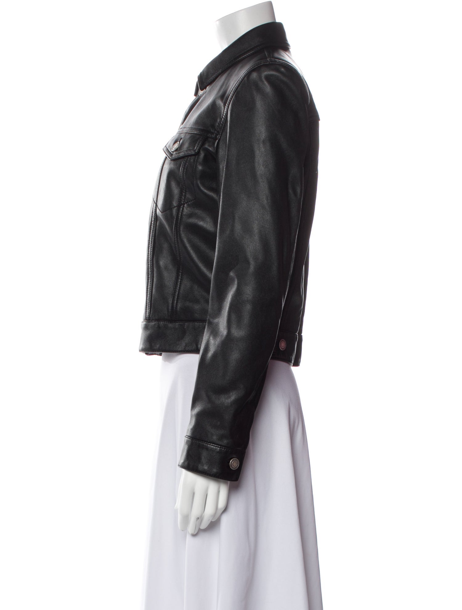 Saint Laurent 2024 Leather Biker Jacket