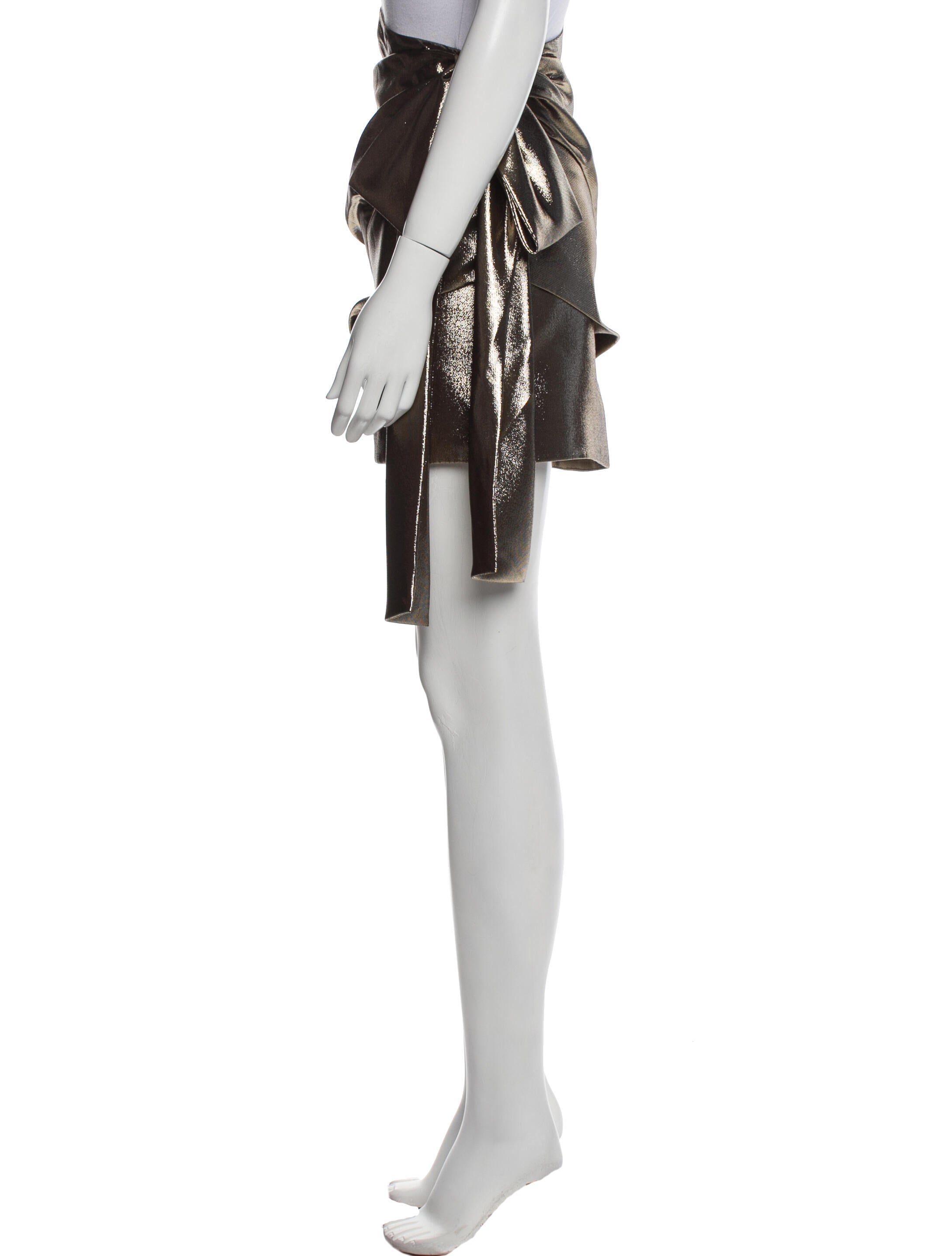 Saint Laurent Silk Knee-Length Skirt