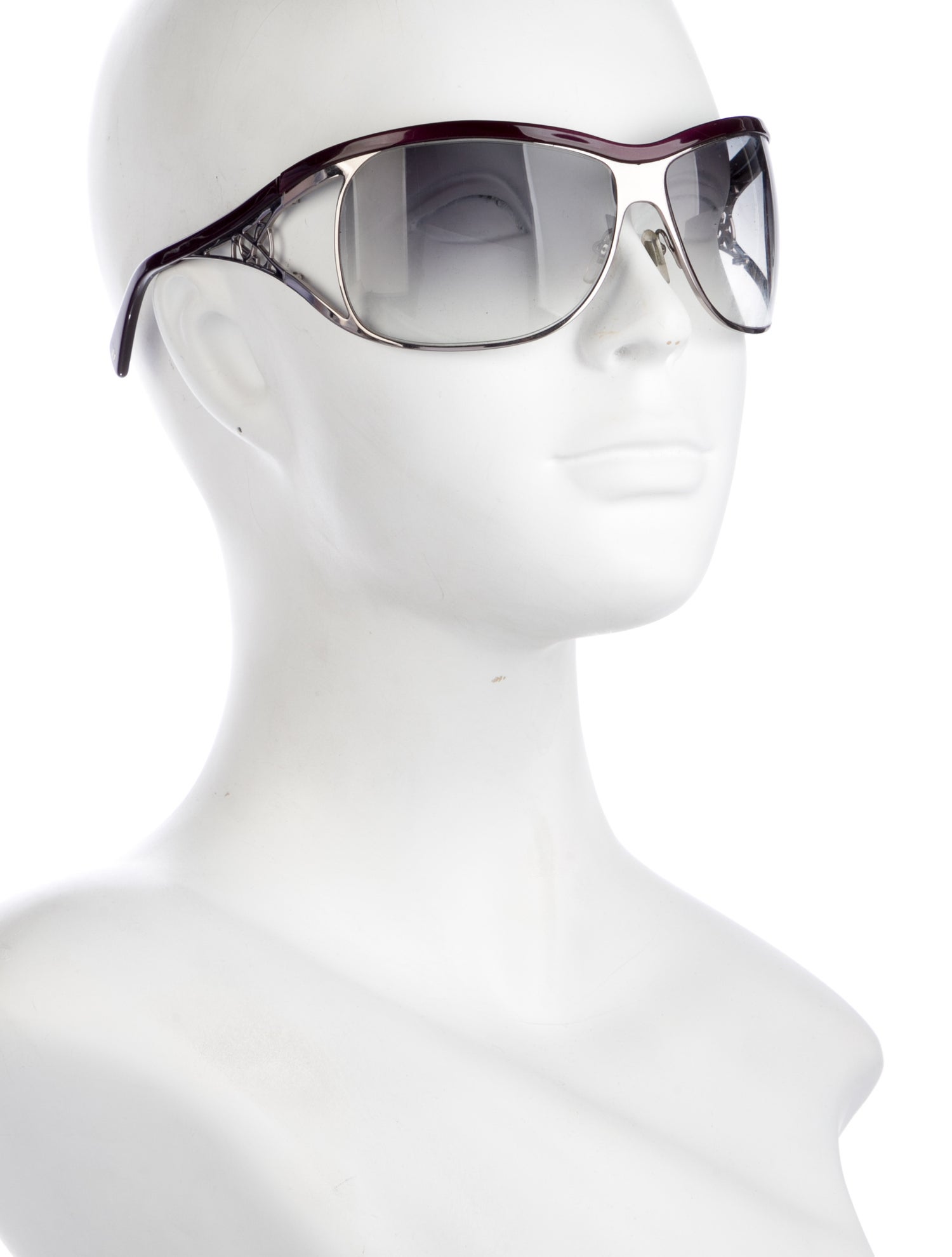 Saint Laurent Shield Gradient Sunglasses