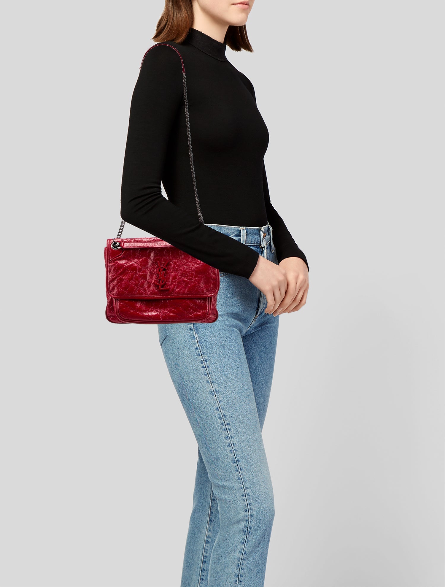 Saint Laurent Leather Niki Medium