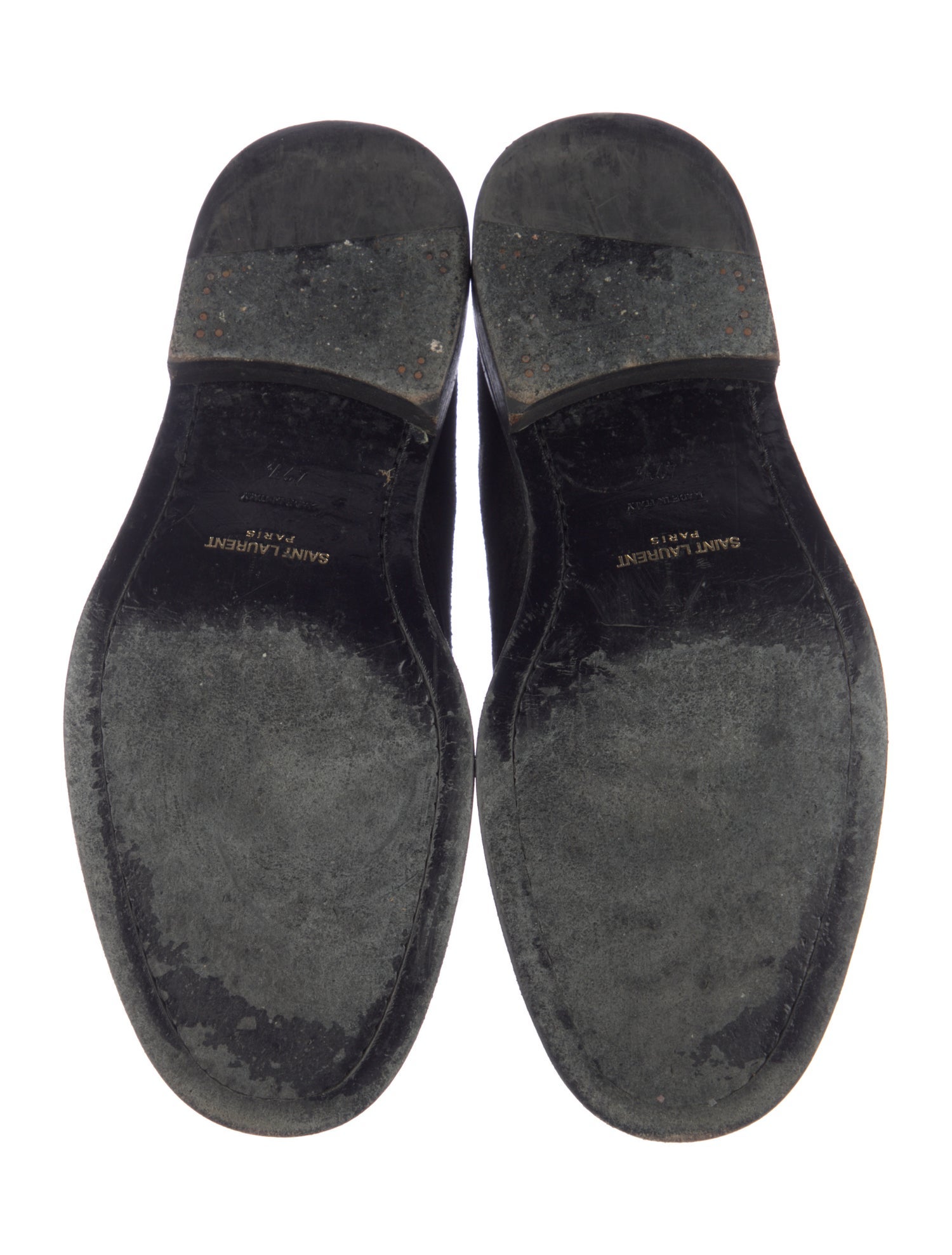 Saint Laurent Suede Lace-Up Boots