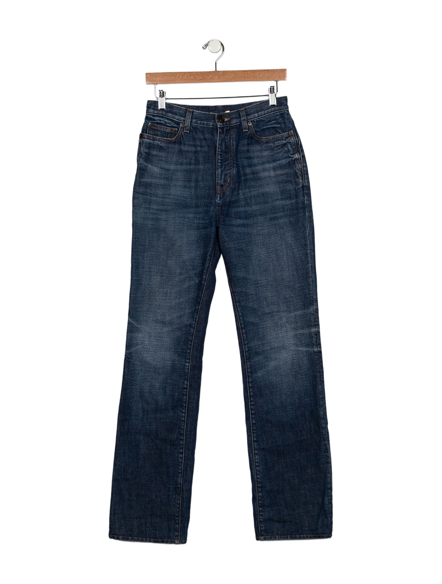 Saint Laurent High-Rise Wide Leg Jeans