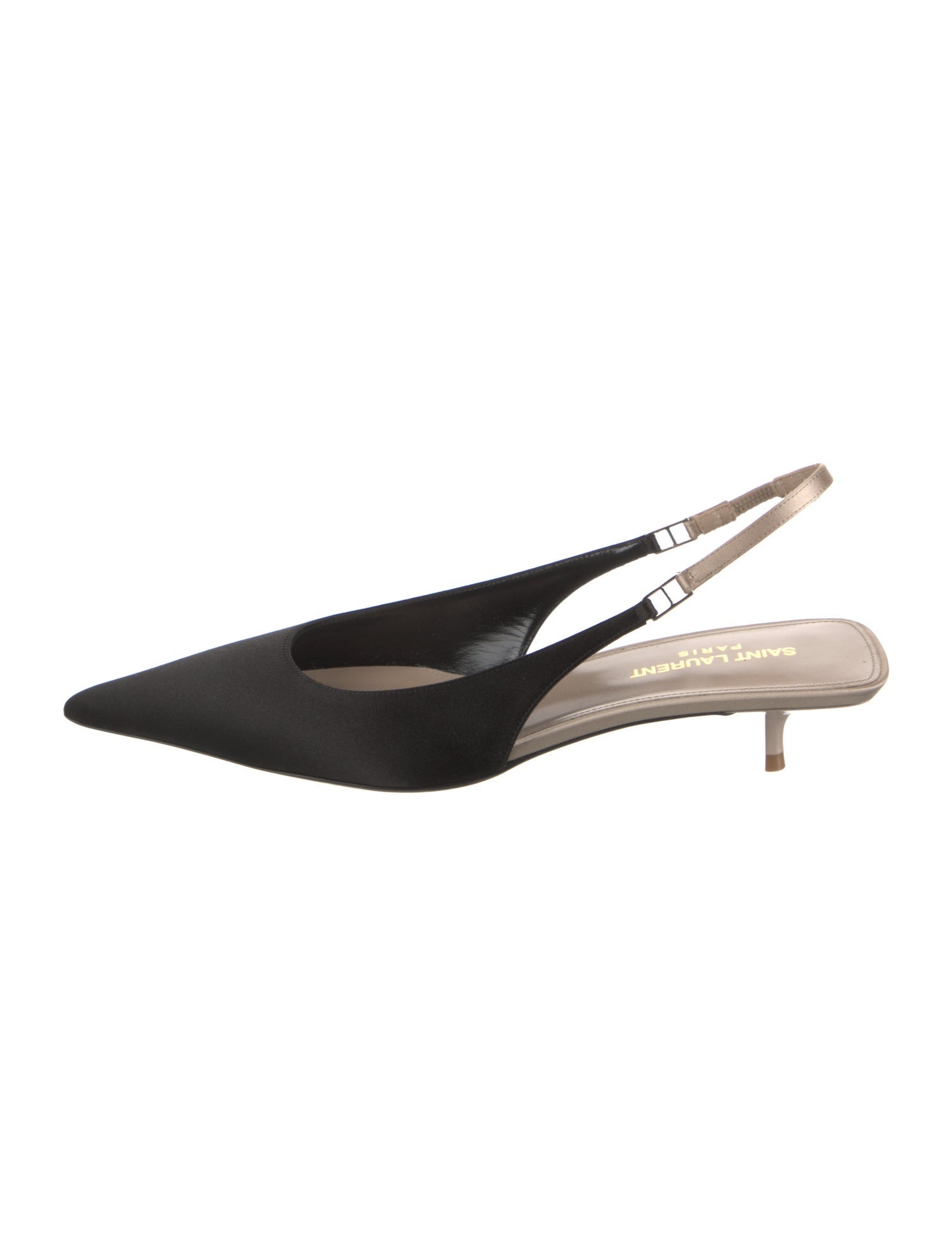 Saint Laurent Satin Slingback Pumps