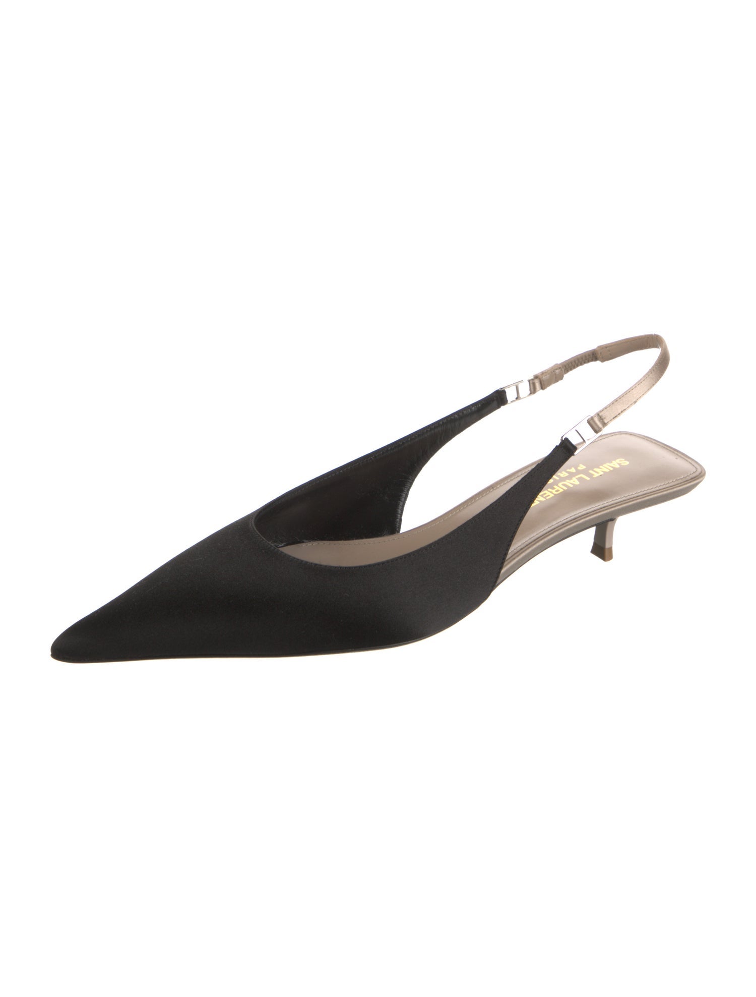 Saint Laurent Satin Slingback Pumps