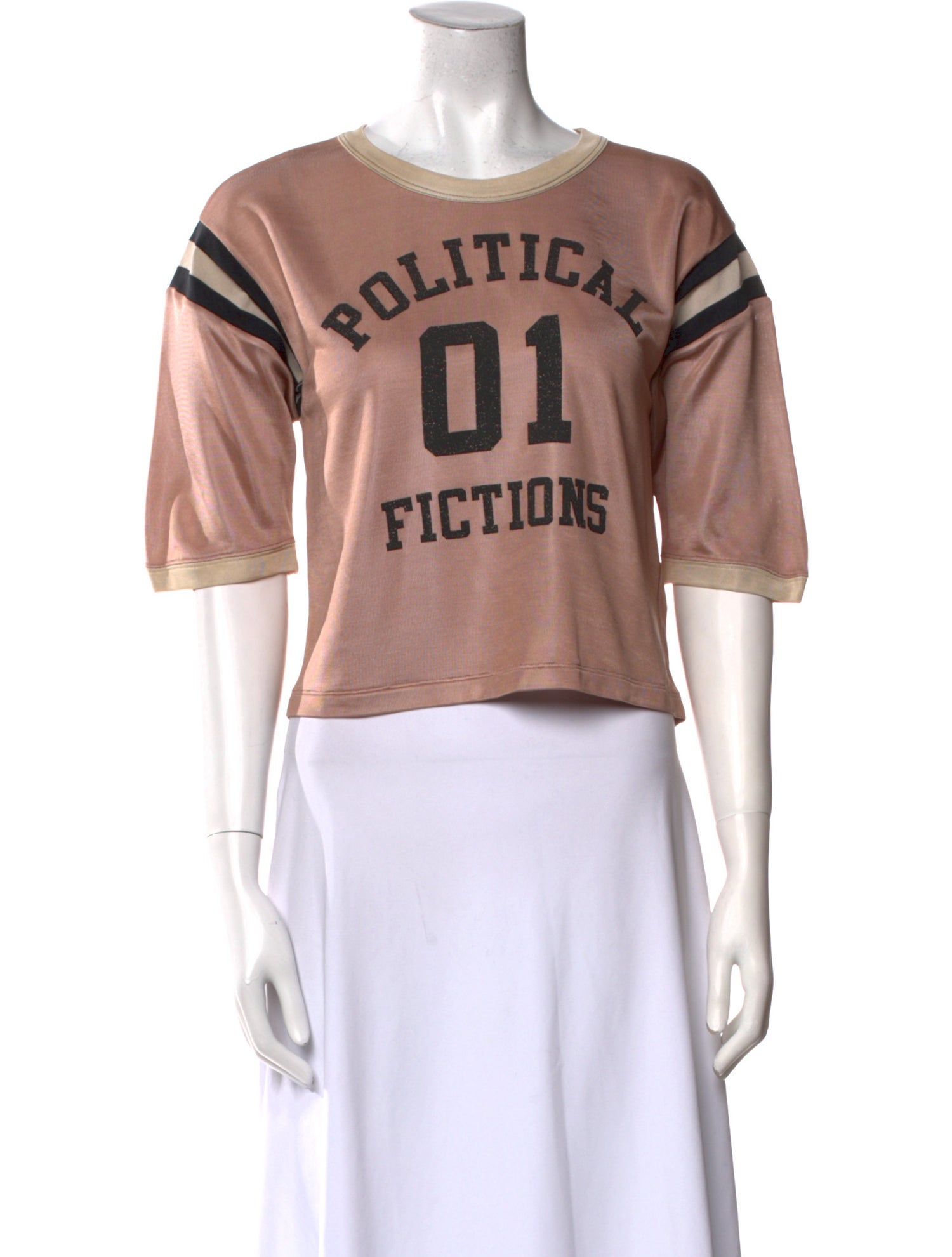 Saint Laurent Graphic Print Crew Neck T-Shirt w/ Tags