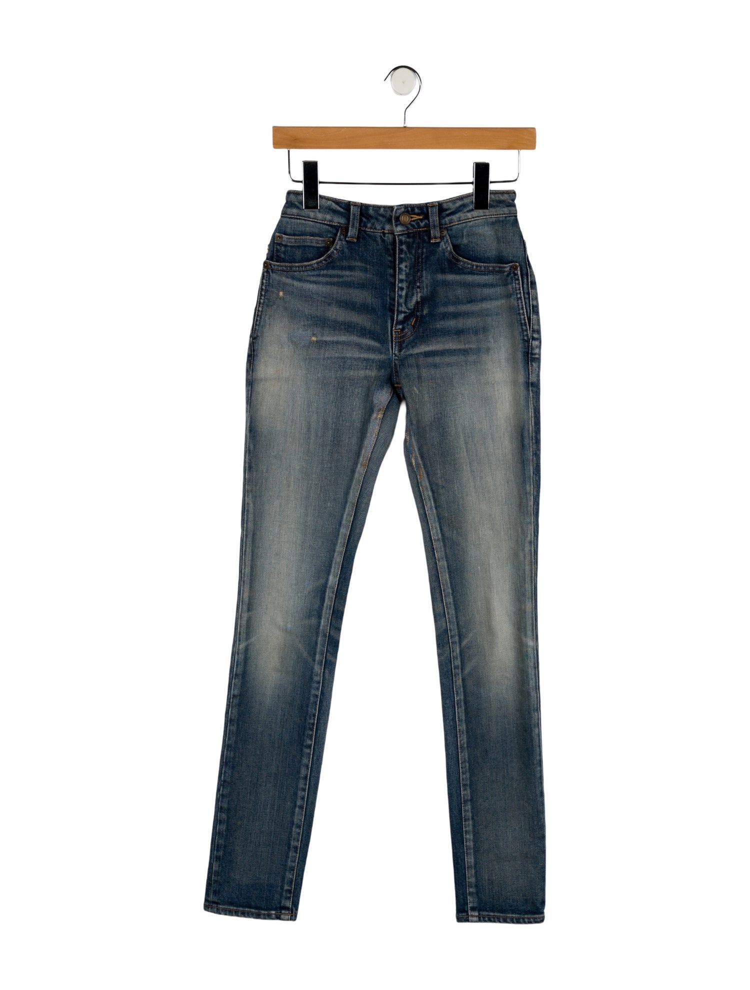 Saint Laurent Low-Rise Skinny Leg Jeans