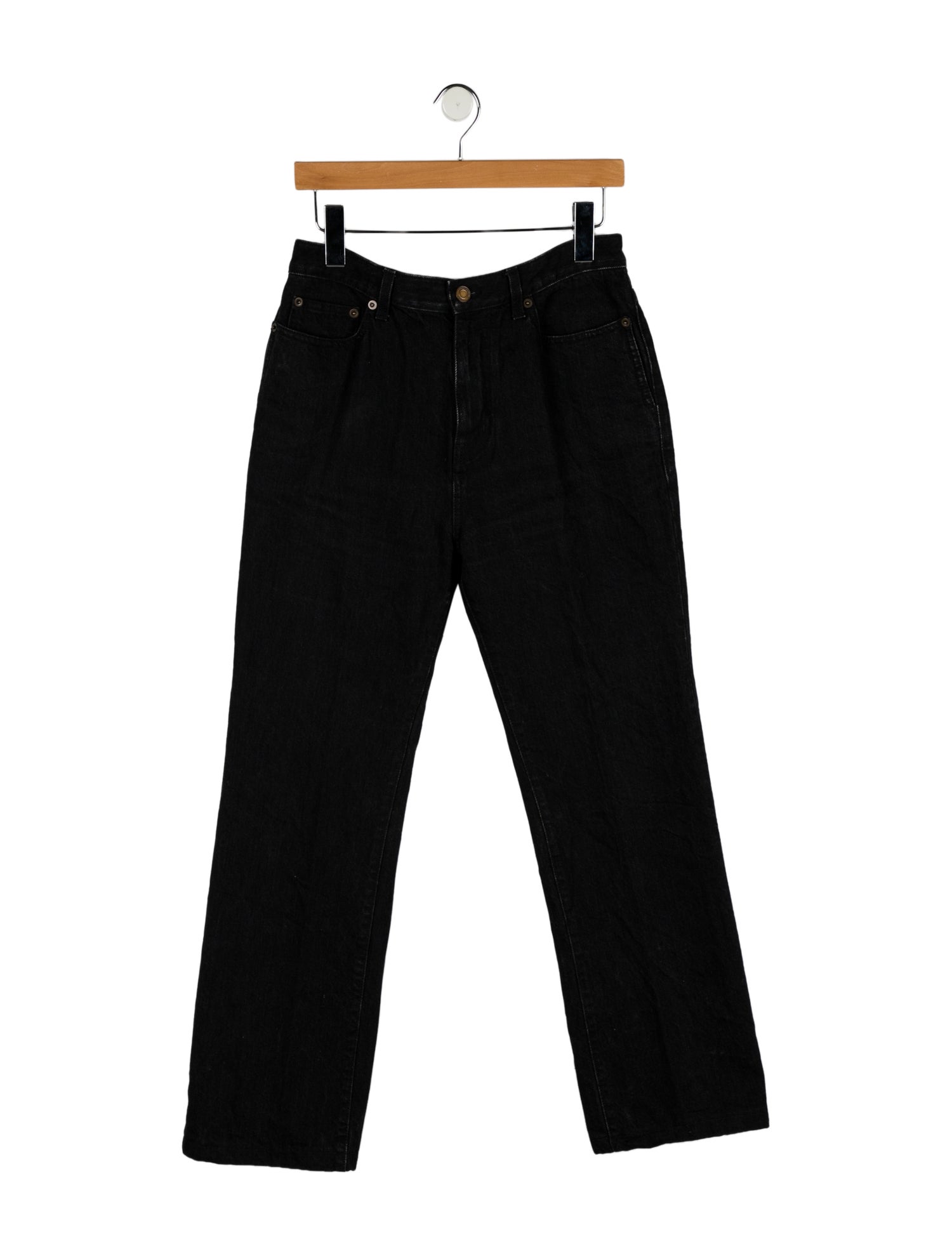 Saint Laurent High-Rise Wide Leg Jeans