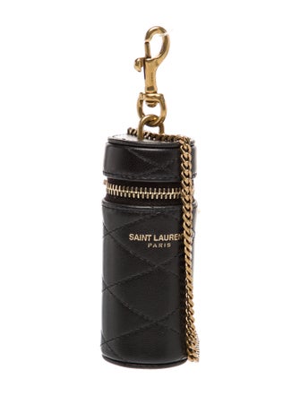 Saint Laurent Leather Lipstick Case