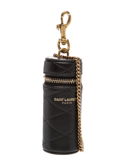 Saint Laurent Leather Lipstick Case