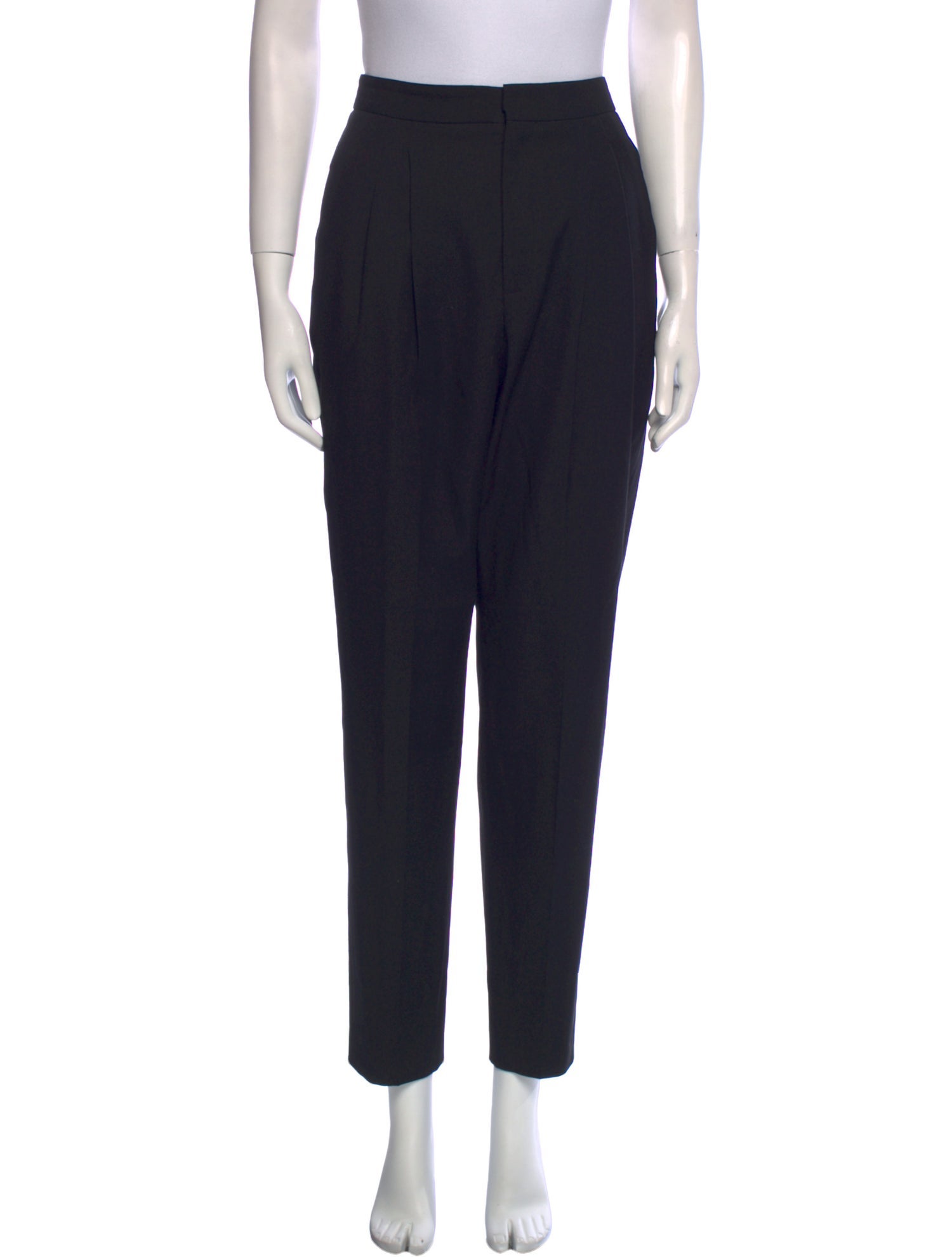 Saint Laurent Virgin Wool Straight Leg Pants