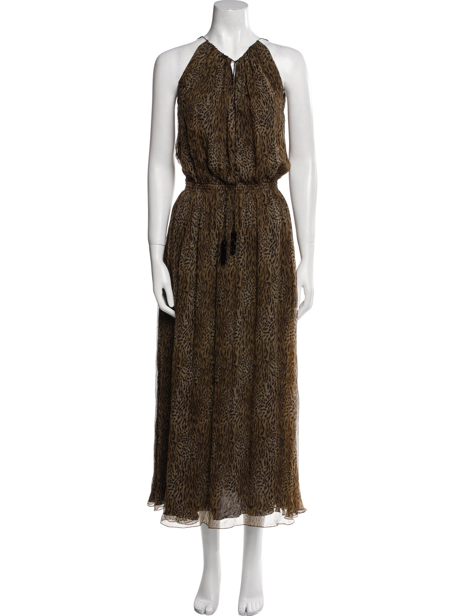 Saint Laurent Silk Long Dress